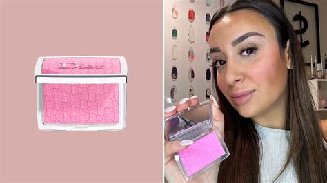 dior barbie pink blush|Dior blush with flushed cheeks.